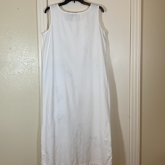 Jane Ashley 100% Cotton Embroidered Crocheted Maxi Dress, L - Picture 5 of 8